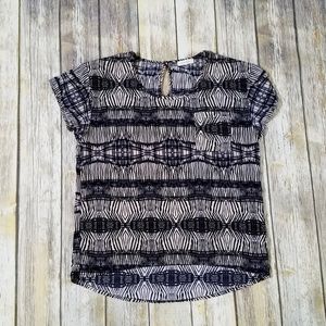 Paper Kite Short Sleeve Tribal Print Blouse